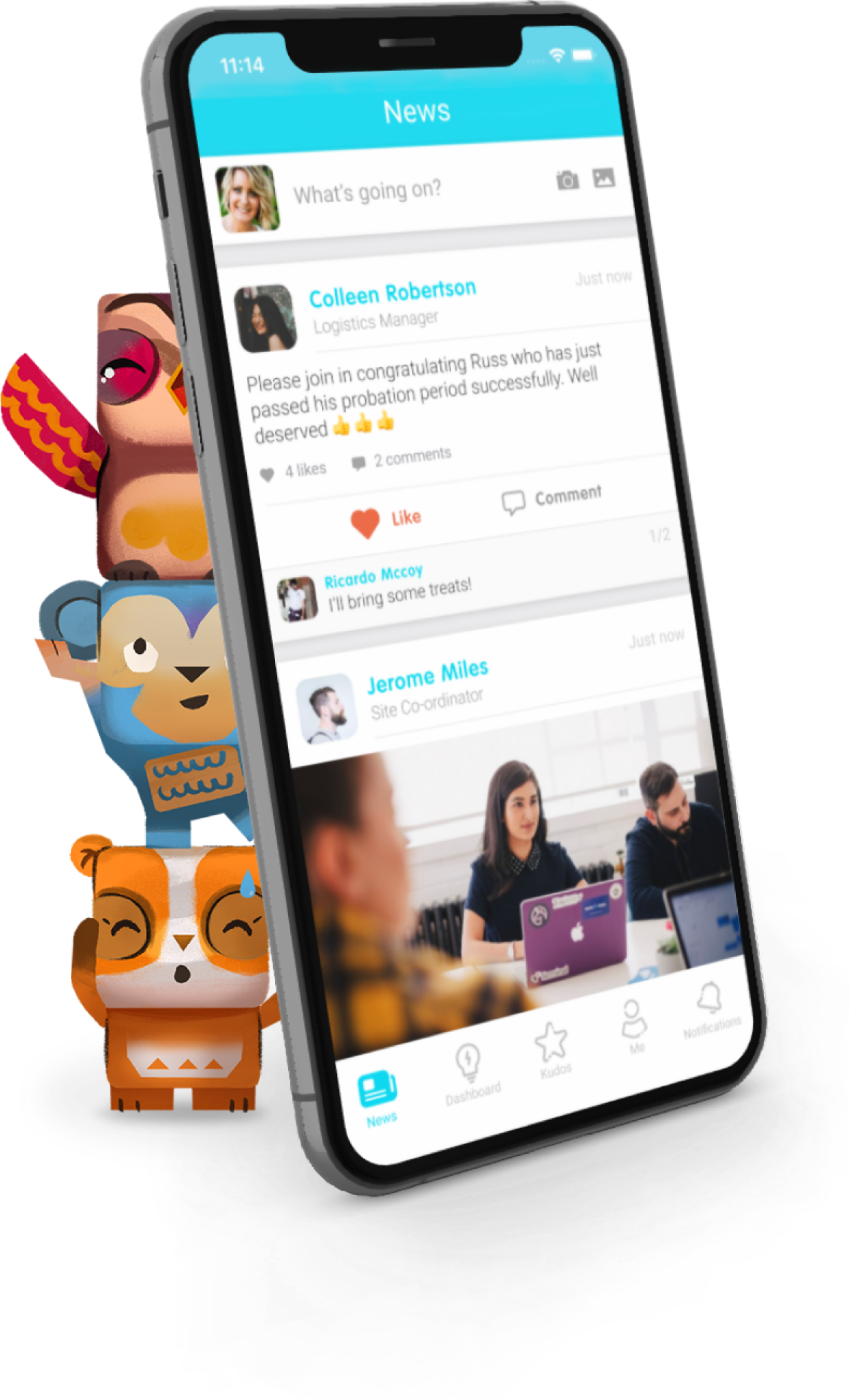 Image of Totem UI screen for mobile
